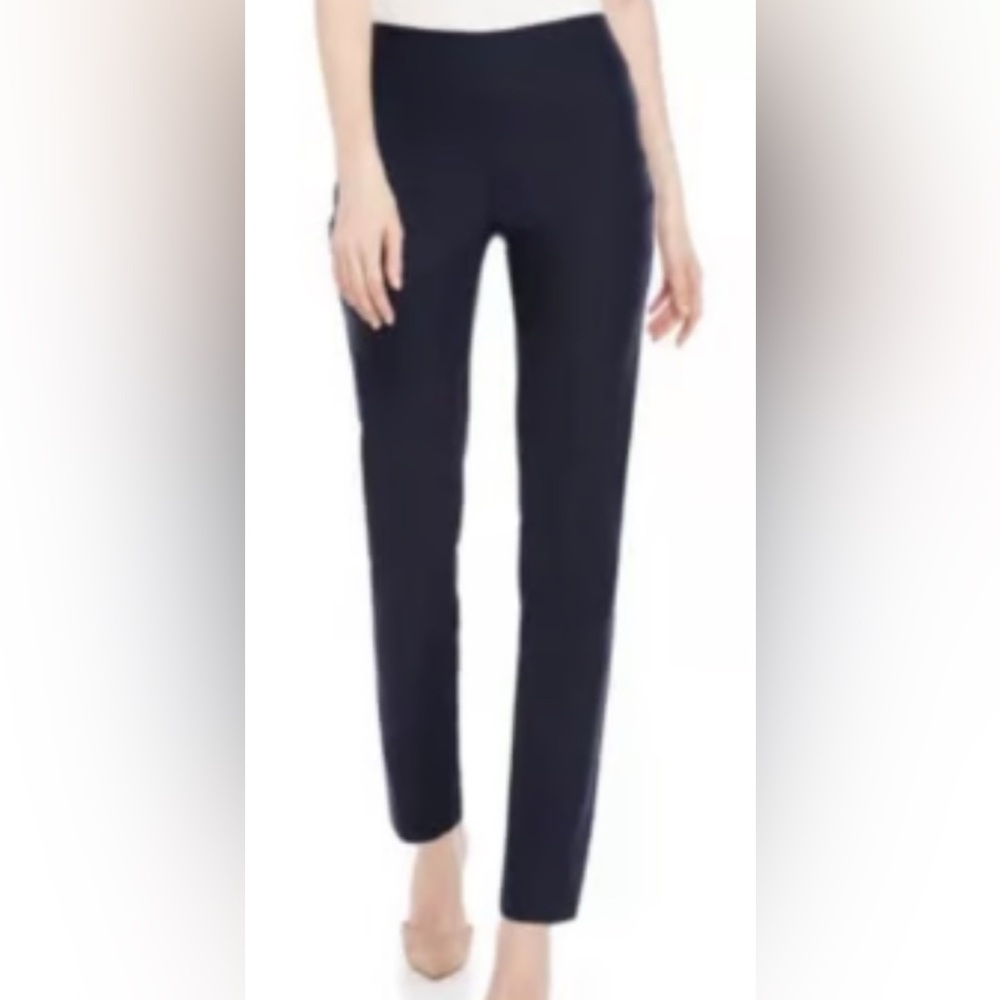 New Directions Navy Pull On Dress Pants Size 16W